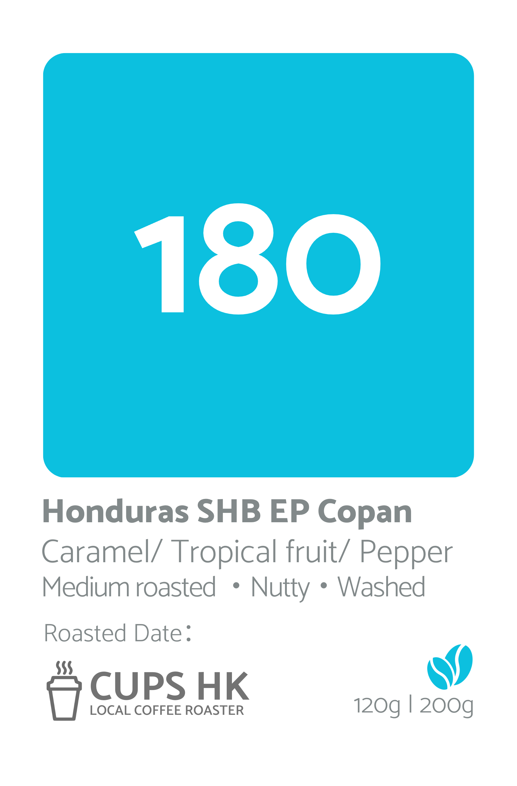 180 ：Honduras SHB EP Washed Copán ．洪都拉斯科潘省SHB 精選咖啡豆