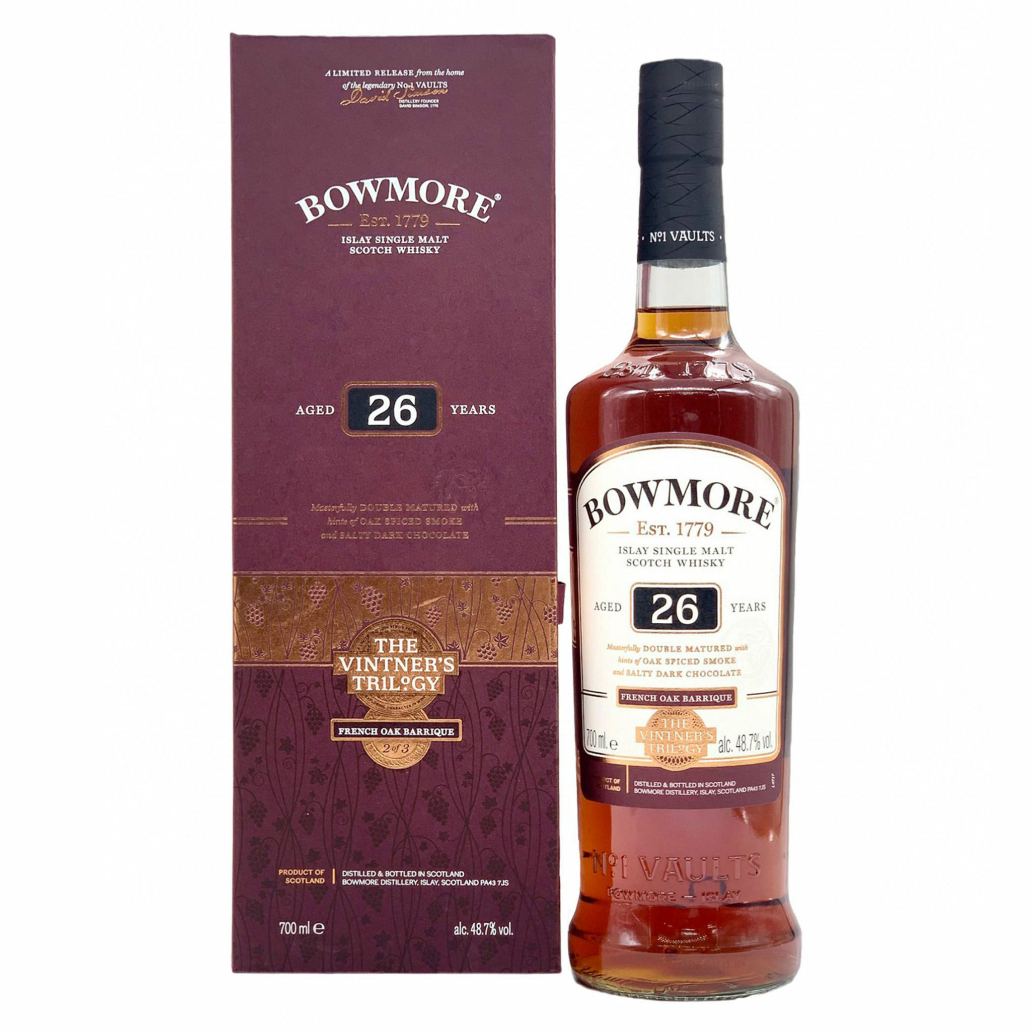 Bowmore The Vintner's Trilogy 26年單一麥芽蘇格蘭艾雷島威士忌 (700ml) [2017 Limited Edition; 禮盒裝]