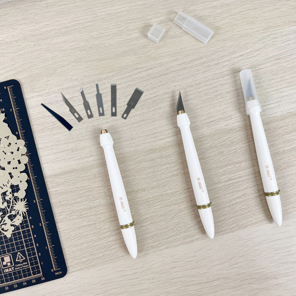 專業彈性防滑筆刀 附6款刀型｜IMAT