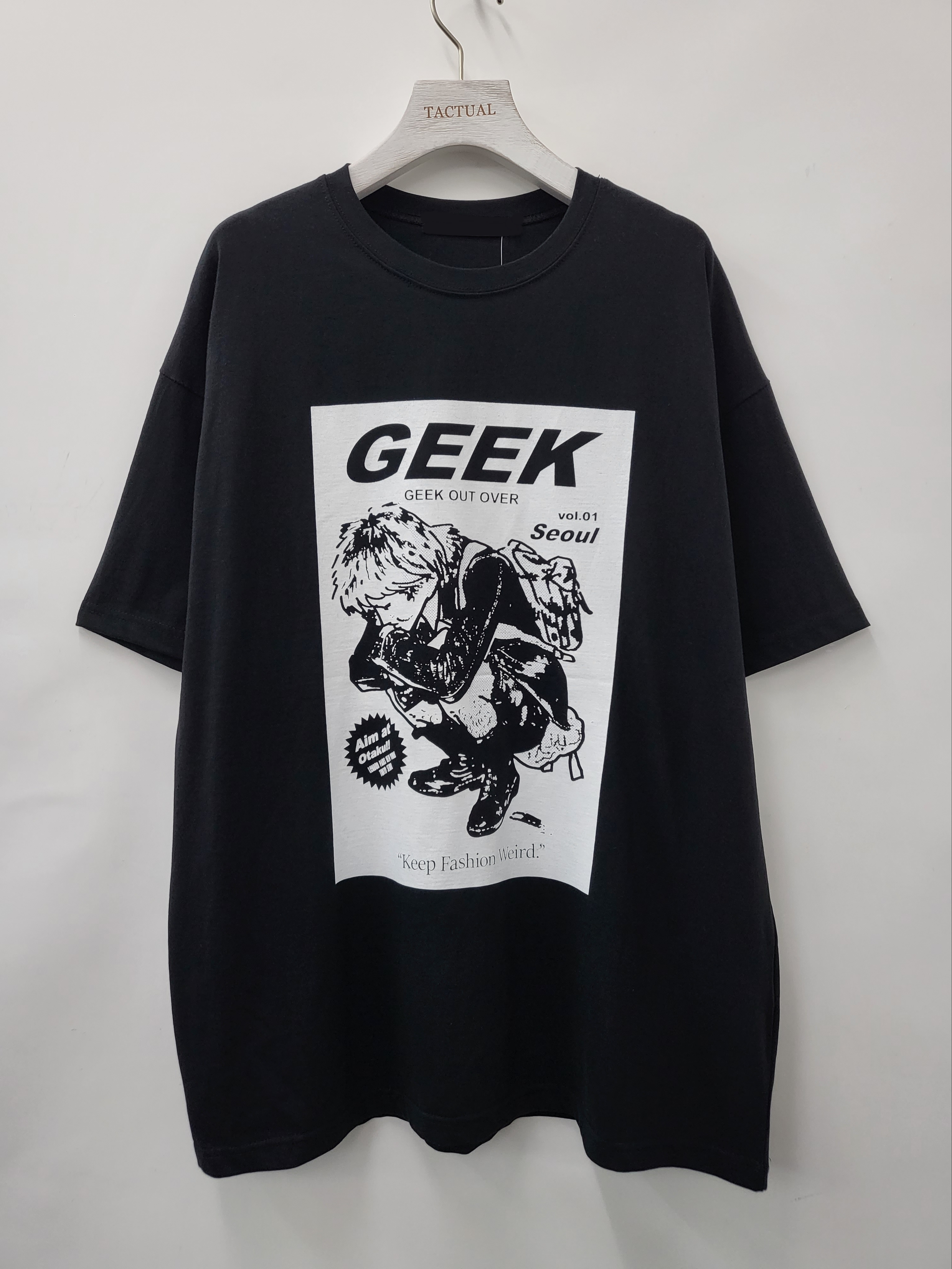 英文字圖案短袖Tee T4858