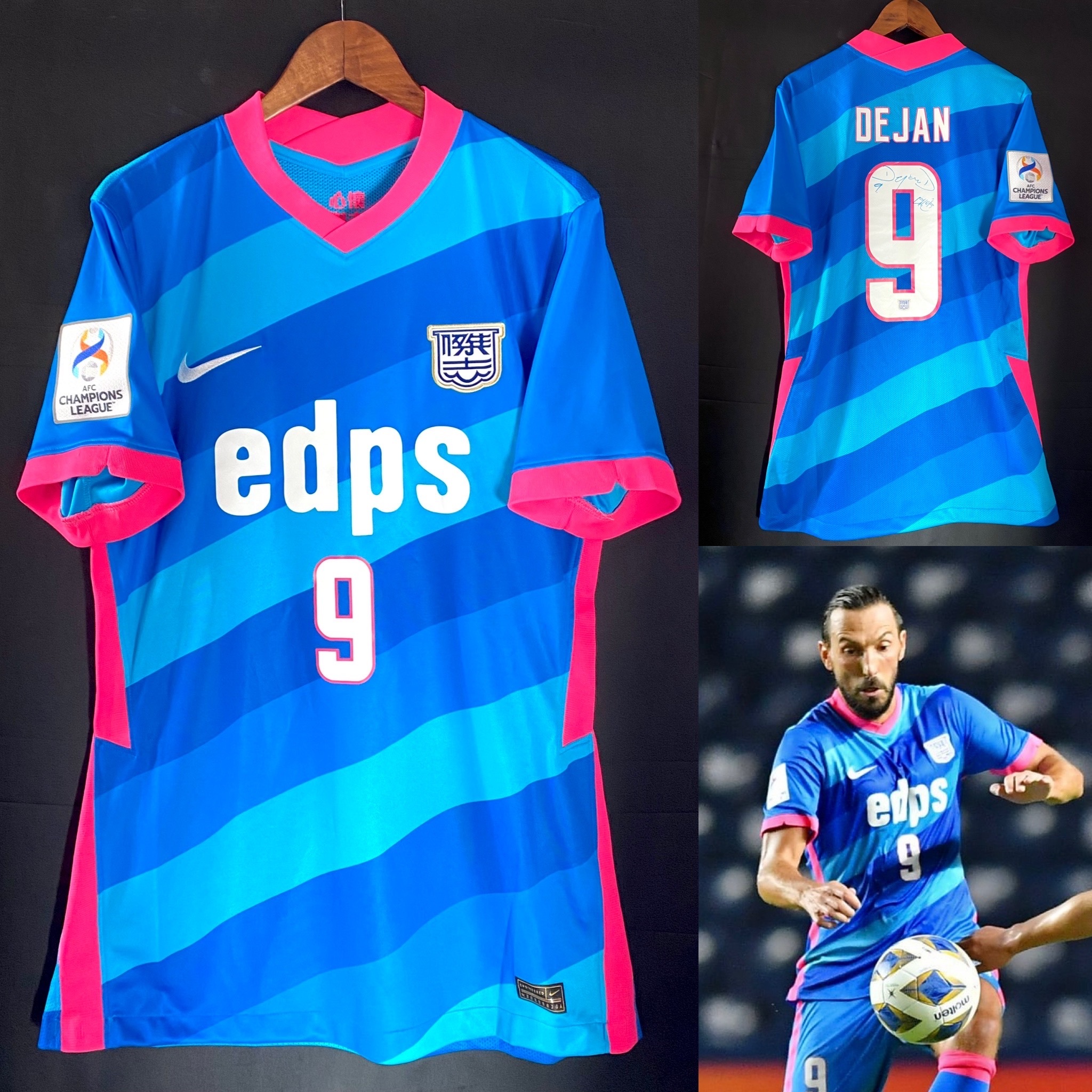 Signed Kitchee 2022 Nike ACL Home Authentic shirt #9 DEJAN