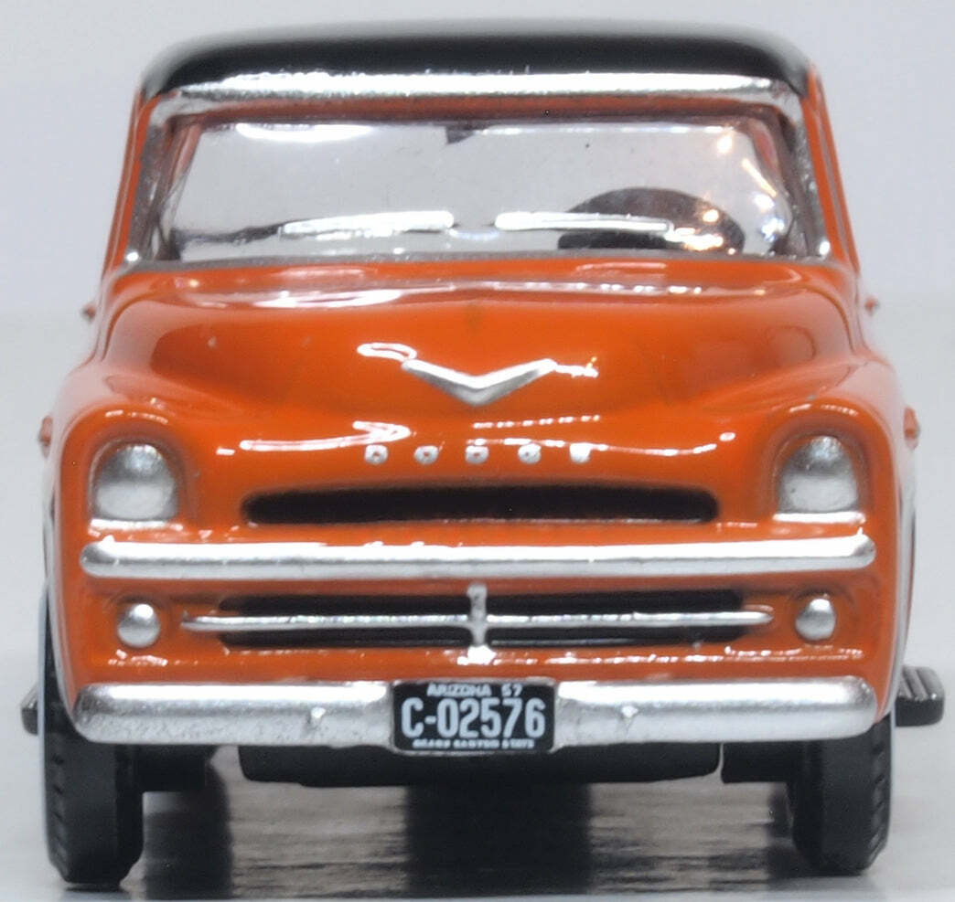Oxford 87DP57004 1:87 Dodge D100 Pick Up 1957 Omaha Orange and Jewel Black