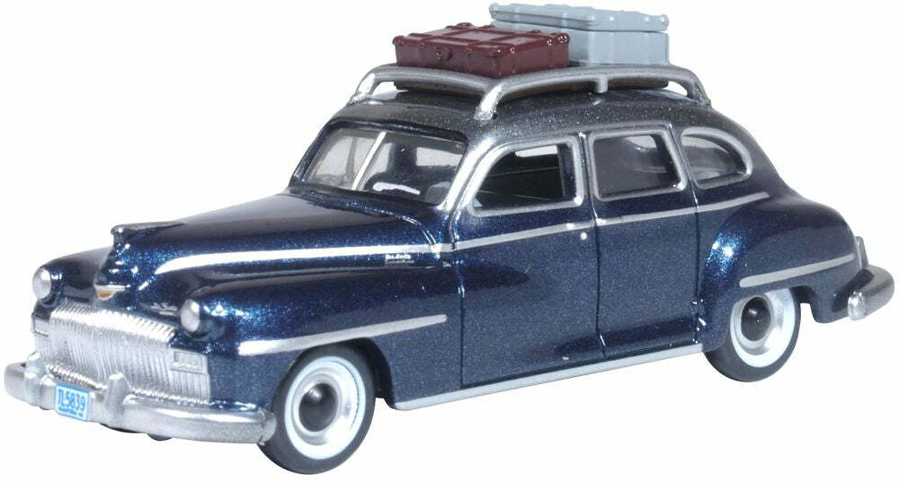 Oxford 87DS46004 1:87 Desoto Suburban 1946-48 Butterfly Blue and Crystal Gray