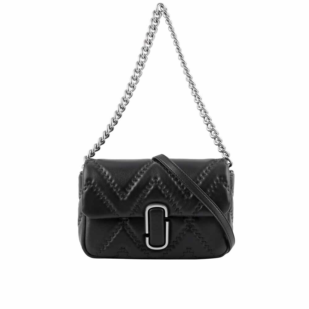 【MARC JACOBS】THE J MARC 縫線小羊皮翻蓋二用包