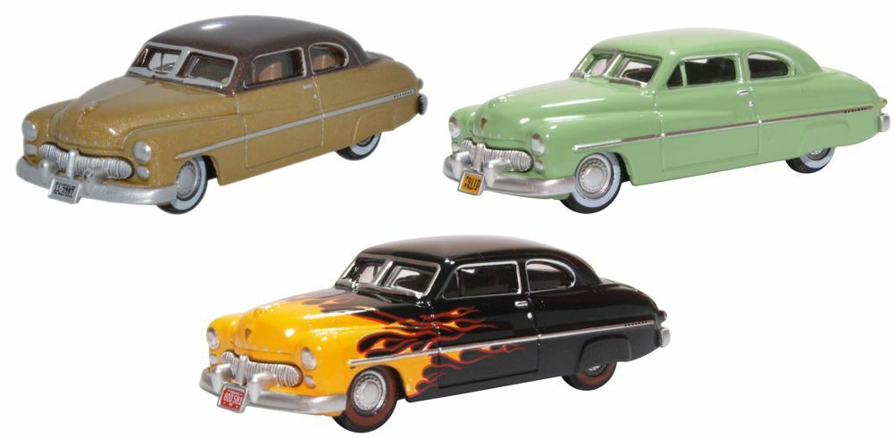 Oxford 87SET002 1:87 3 Piece 1949 Mercury Set 70th Anniversary