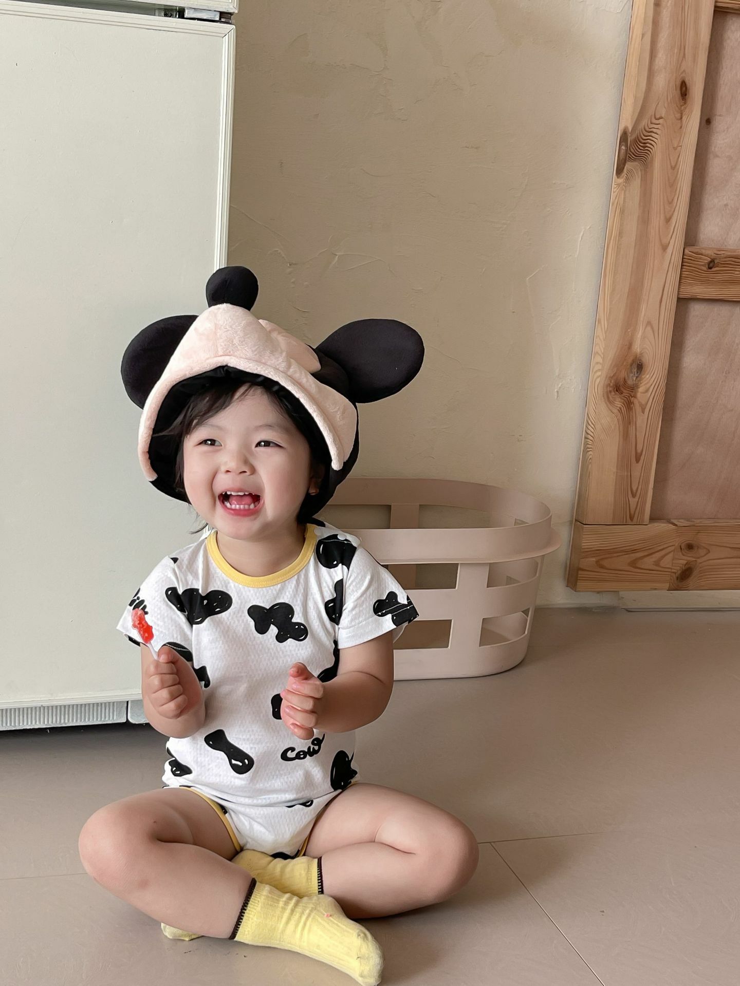 D60WE_SS23_C🐮透氣牛牛短袖包屁