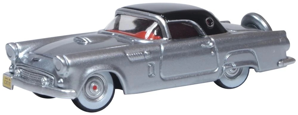 Oxford 87TH56007 1:87 Ford Thunderbird 1956 Gray Metallic and Raven Black