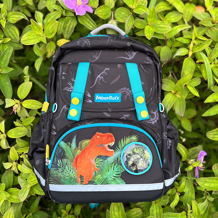 SP1 恐龍世紀護脊書包-LED胸扣2023款-MoonRock(預購商品預計7/15出貨)