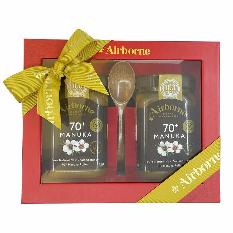 Airborne 70+ Grand Manuka Honey Festive Giftbox 2x 500g