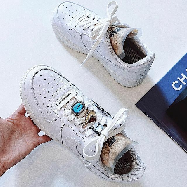 Nike air Force 1 LX 寶石 鑽石 白色 白鞋 AF1 女鞋 休閒鞋 CZ8101-100