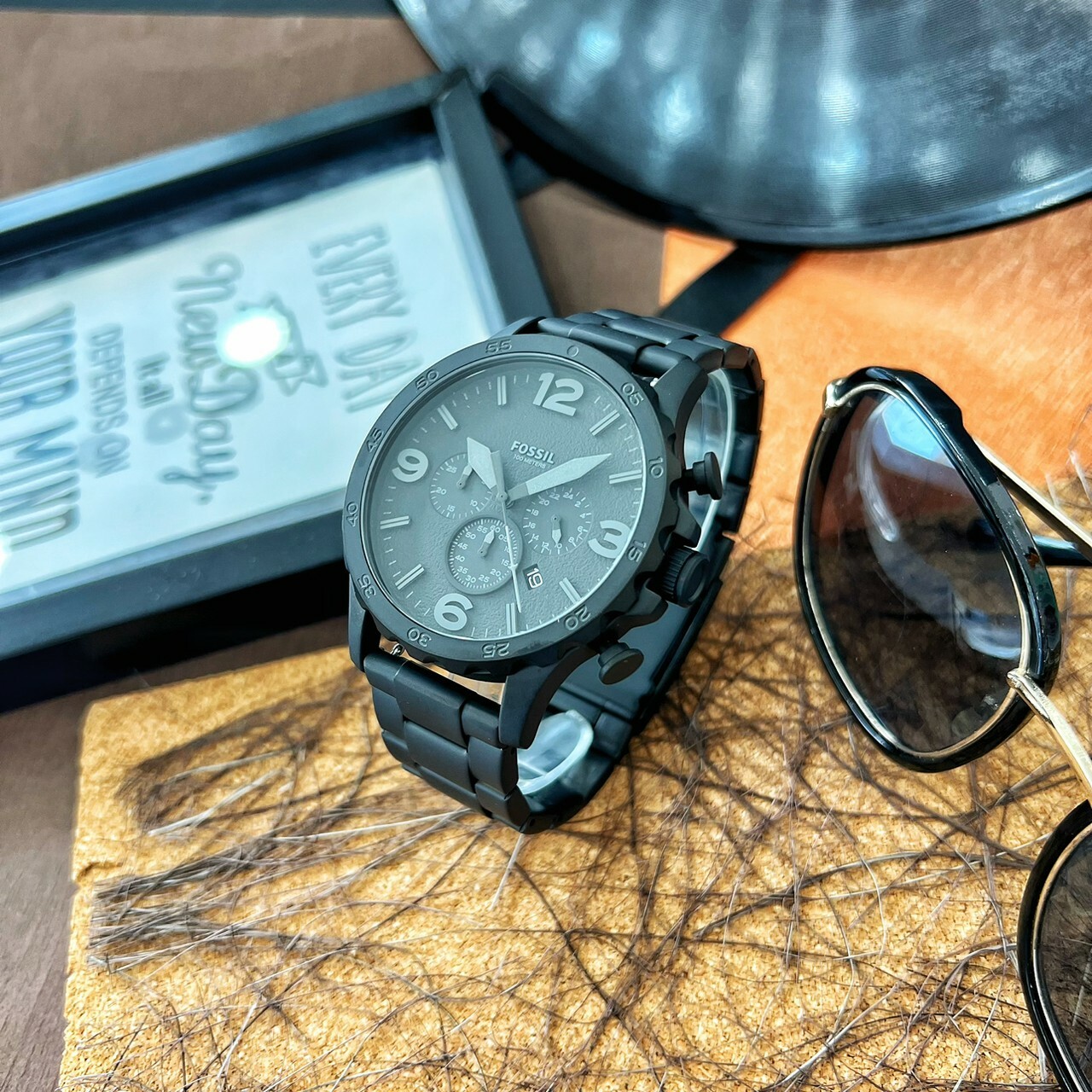 【FOSSIL】戰神世紀三眼計時腕錶 JR1401 50mm 現代鐘錶