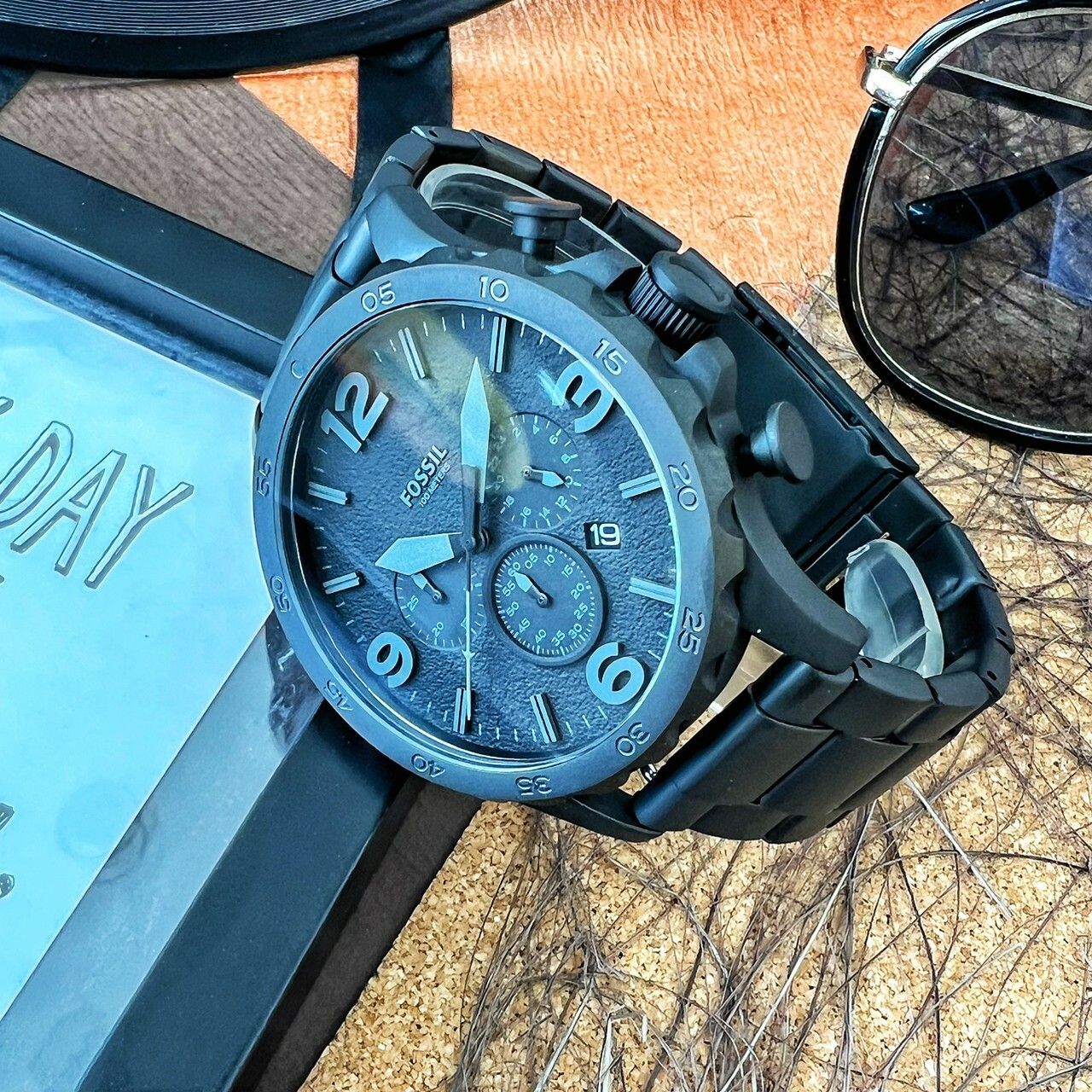 【FOSSIL】戰神世紀三眼計時腕錶 JR1401 50mm 現代鐘錶