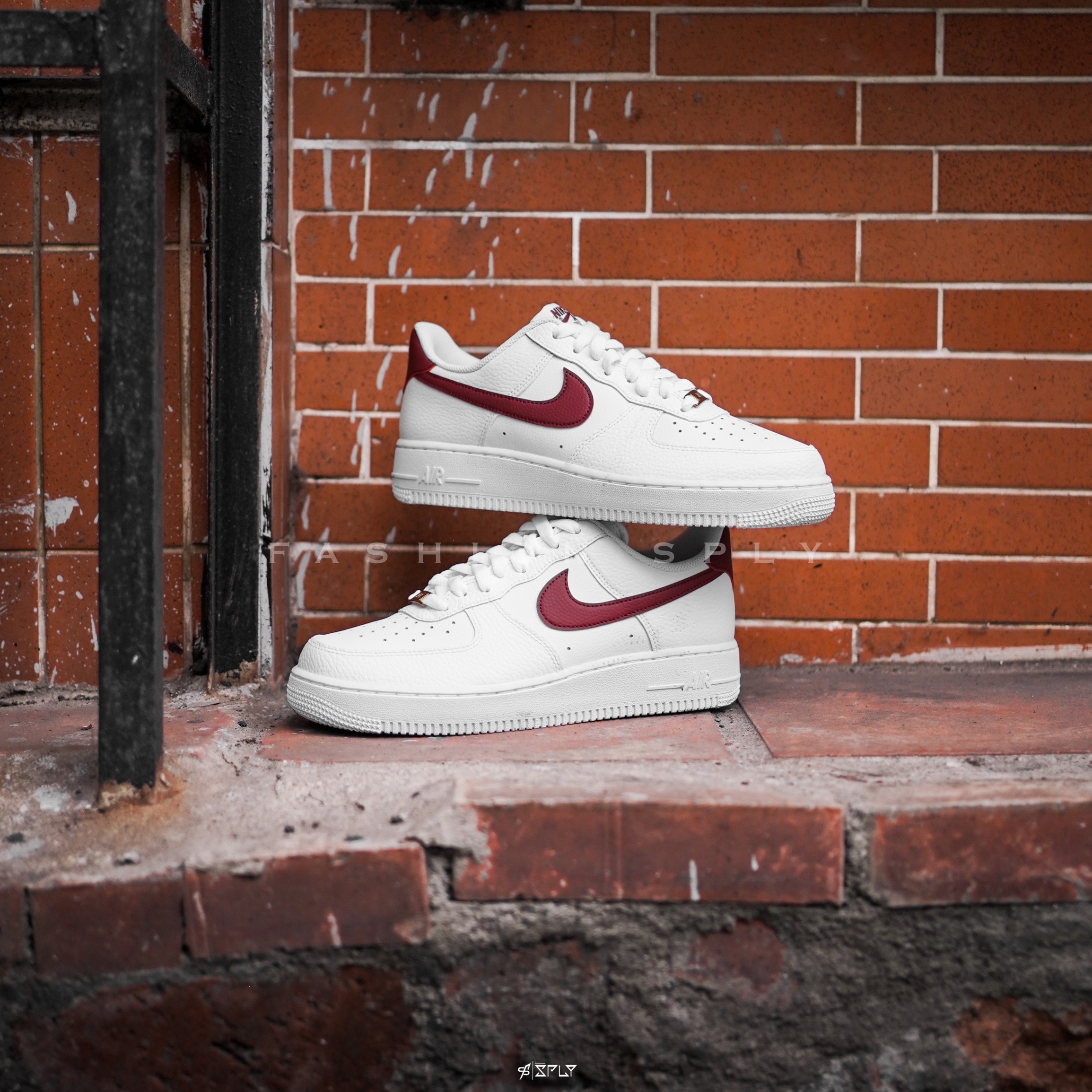 Nike Air Force 1 Low Team Red 酒紅 荔枝皮 CZ0326-100