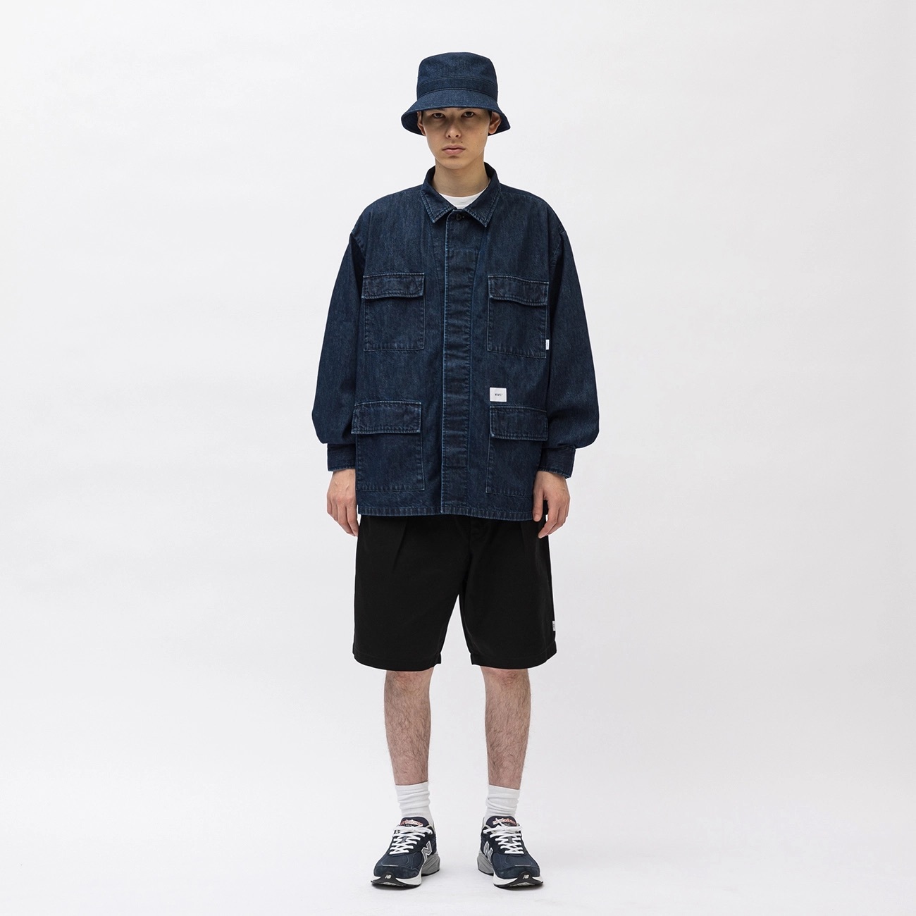 WTAPS 231WVDT-SHM02 JMOD / LS / COTTON. DENIM. PASTHG