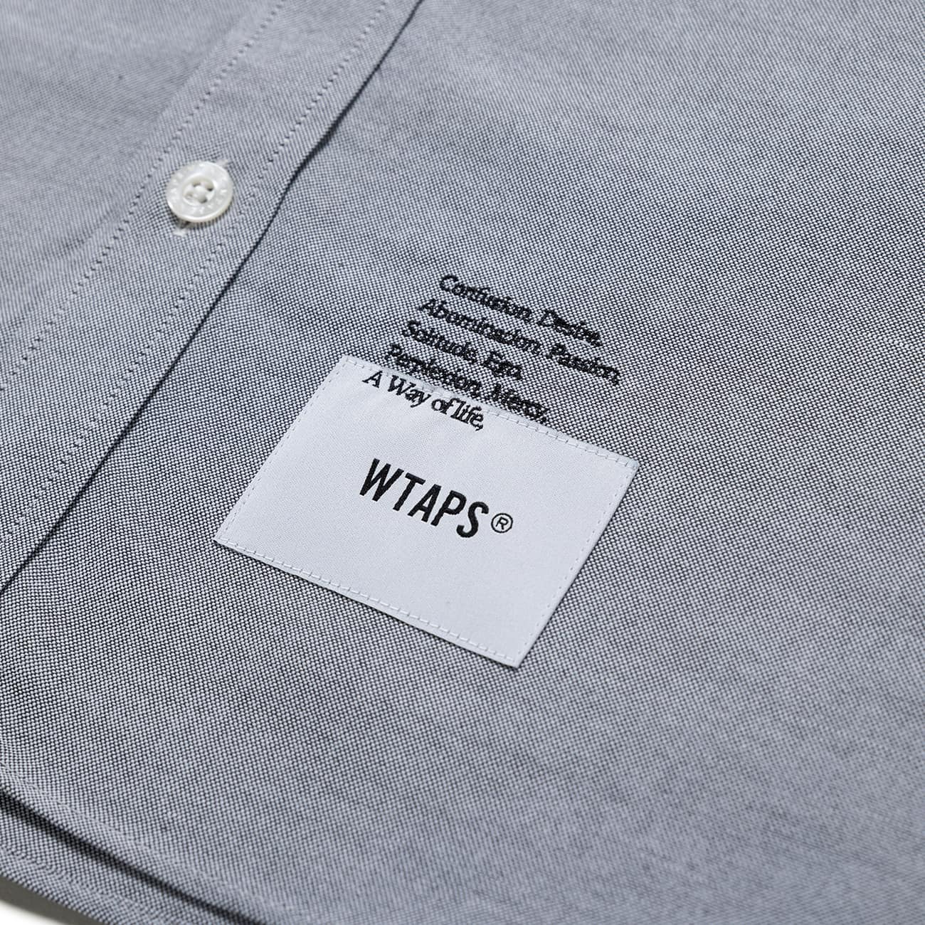 WTAPS 231GWDT-SHM01BD / LS / CTPL. OXFORD. COOLMAX®