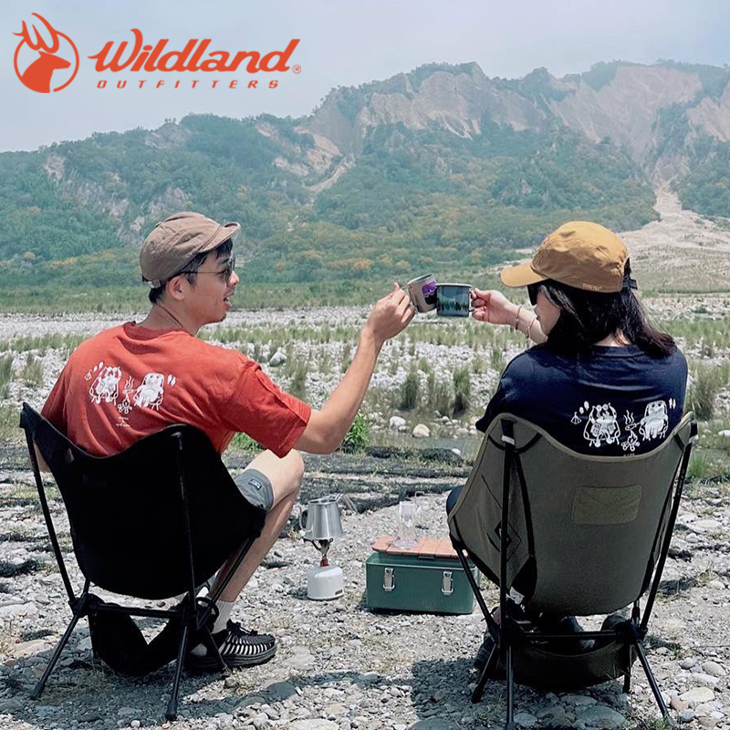 Wildland 荒野 X ㄑ一ㄡ、烤魚聯名T  秀姑藍山/ 火炎山 10WM1666