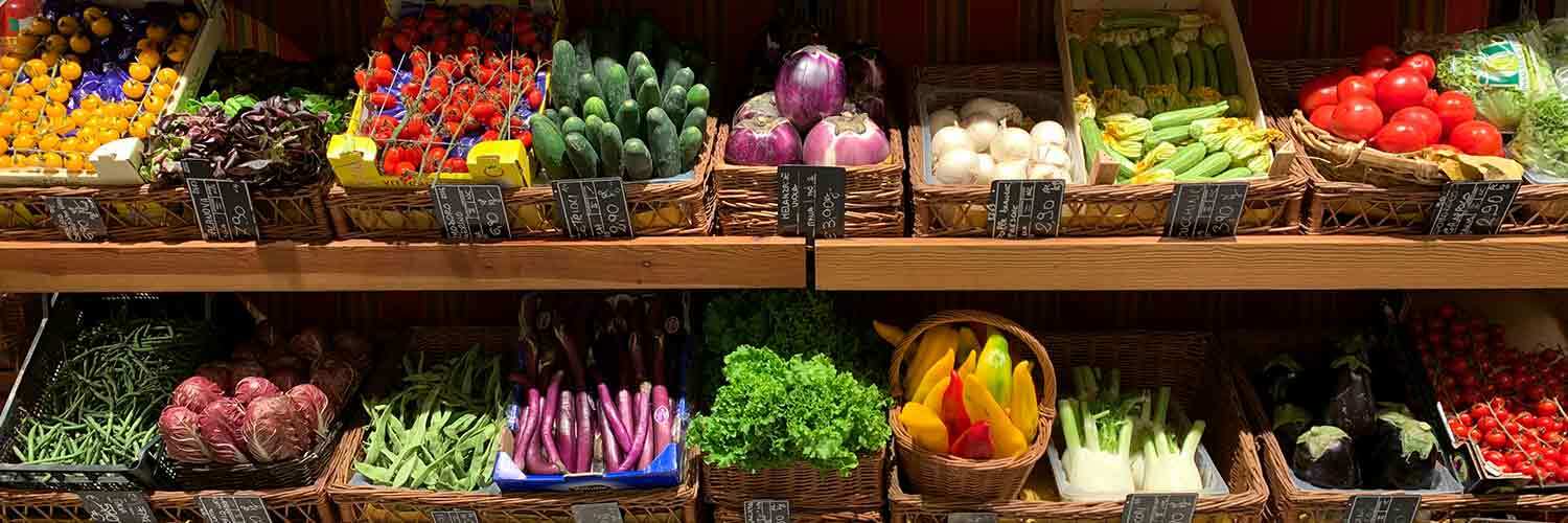 超市貨架-天然原型食物