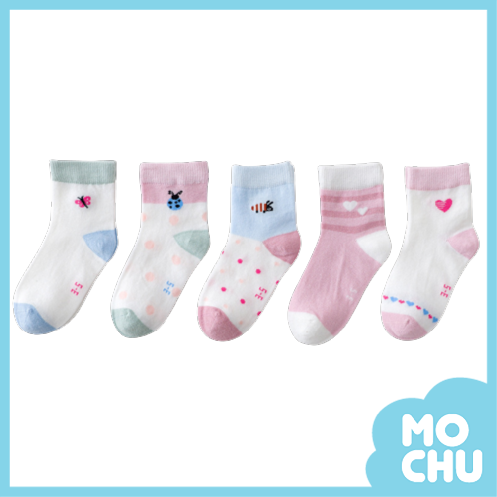 七星瓢蟲短襪五入組