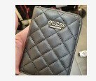 [S] GUESS QUILTED ZIP PASSPORT CASE,BLACK, 885503054817 (SGU362)