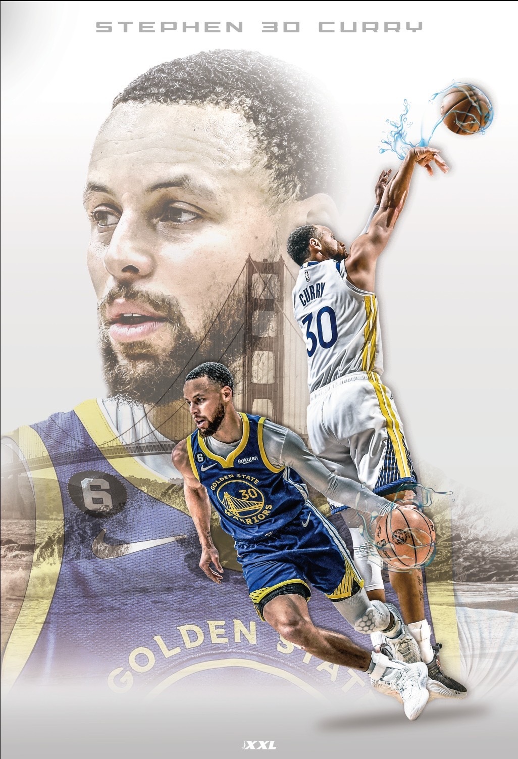 XXL 2023 5月號 火之意志 Jimmy Butler 隨書附贈 Curry Stephen 大型海報