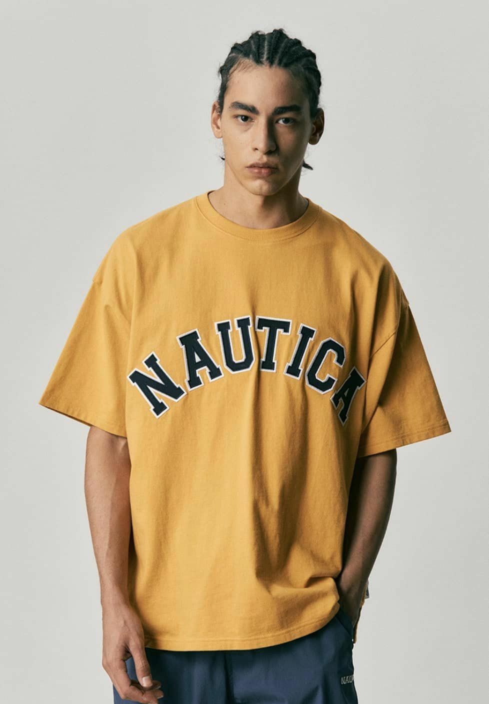 代購 NAUTICA Arch Logo SS Tee 大LOGO 電繡 重磅 短TEE 多色 MAY-