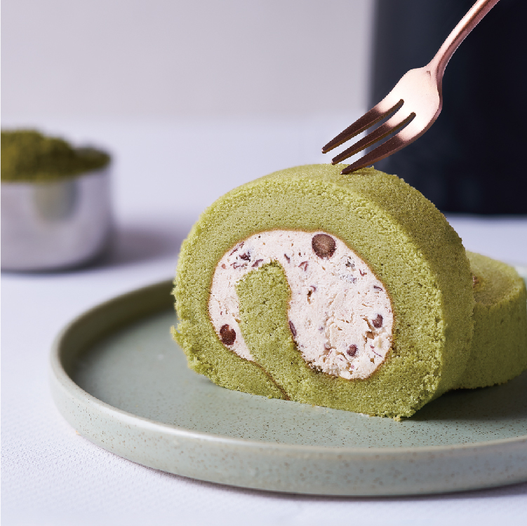 抹茶紅豆捲【冷凍】