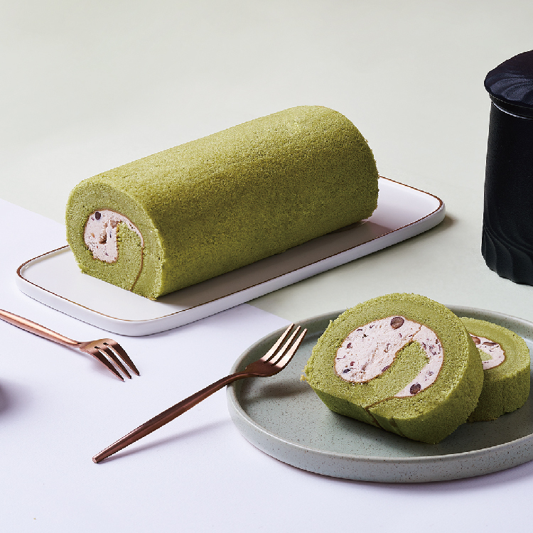 抹茶紅豆捲【冷凍】