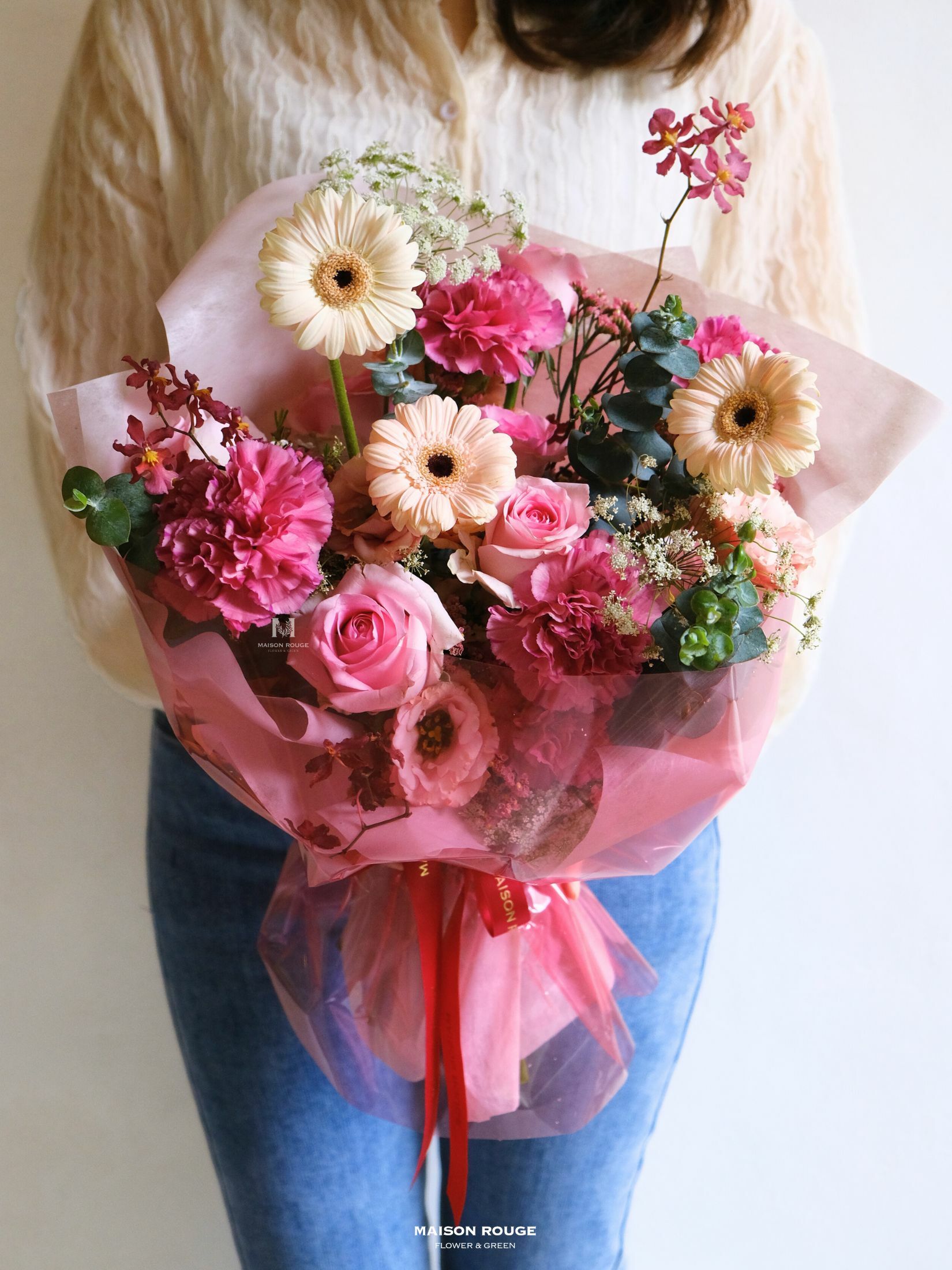 貳樓有花・魅力洋紅花束款