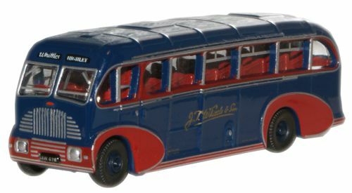 Oxford NBS004 1:148 Whittles Coaches Burlingham Sunsaloon 大客車.深藍