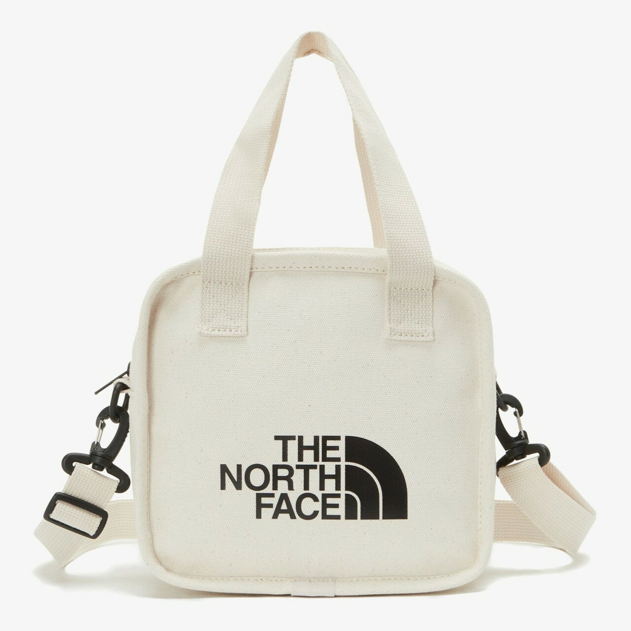 【現貨】 北臉 THE NORTH FACE 白標 側背包 手提 帆布包 可拆背帶 米色 淺奶茶