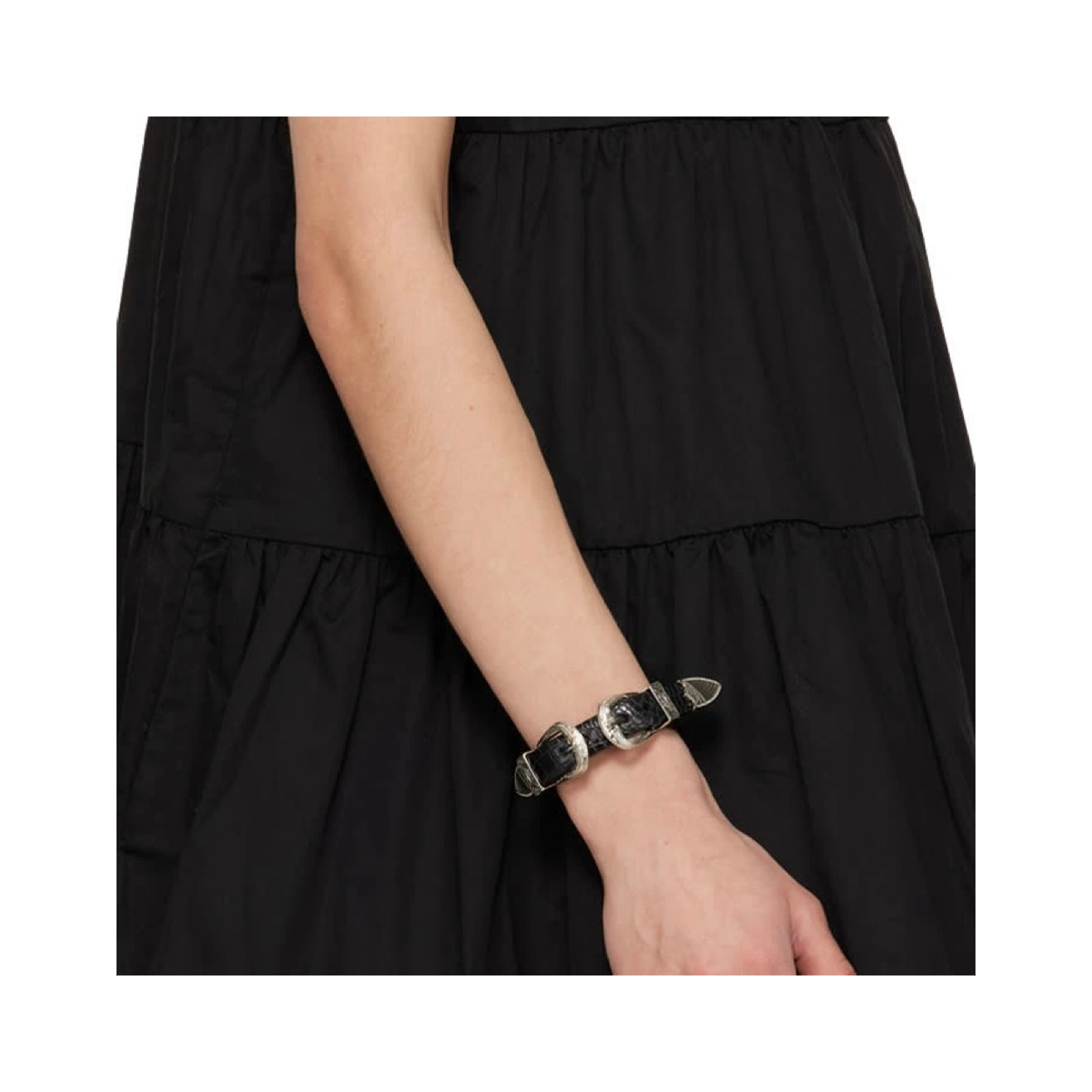 PRE-ORDER) TOGA ARCHIVES DOUBLE BUCKLE BANGLE