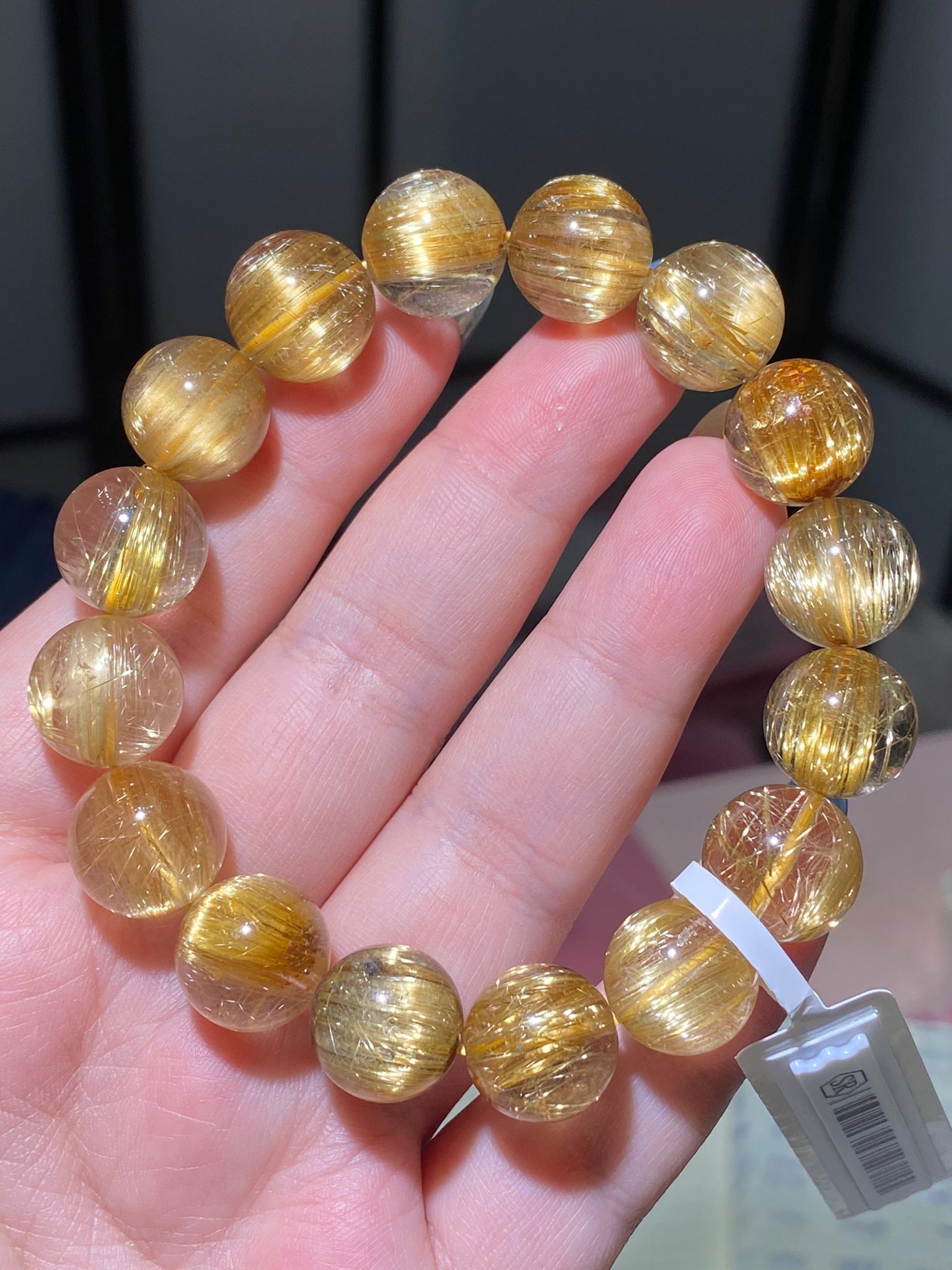 高質貓眼金鈦晶(雞蛋黃)