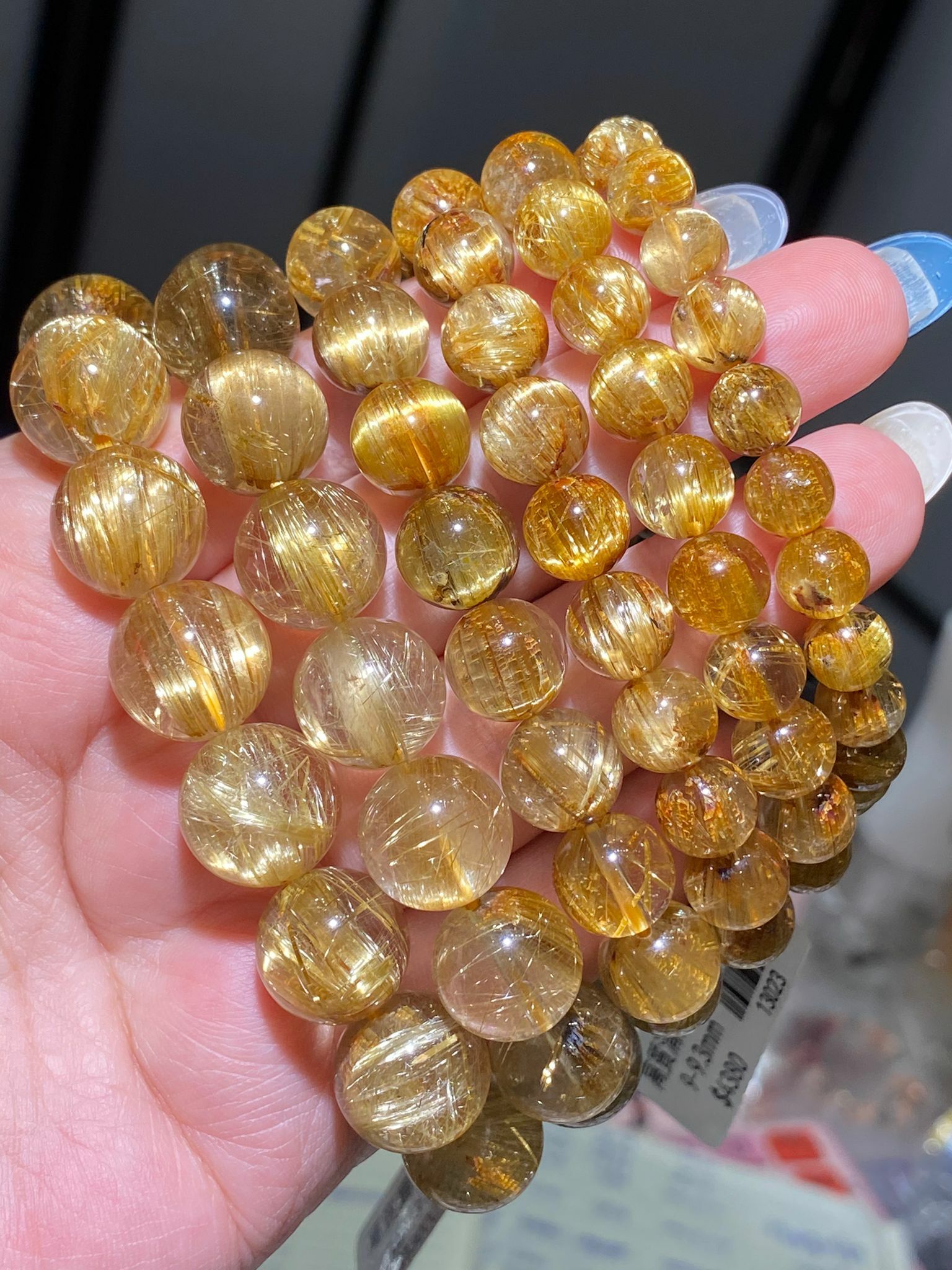 高質貓眼金鈦晶(雞蛋黃)