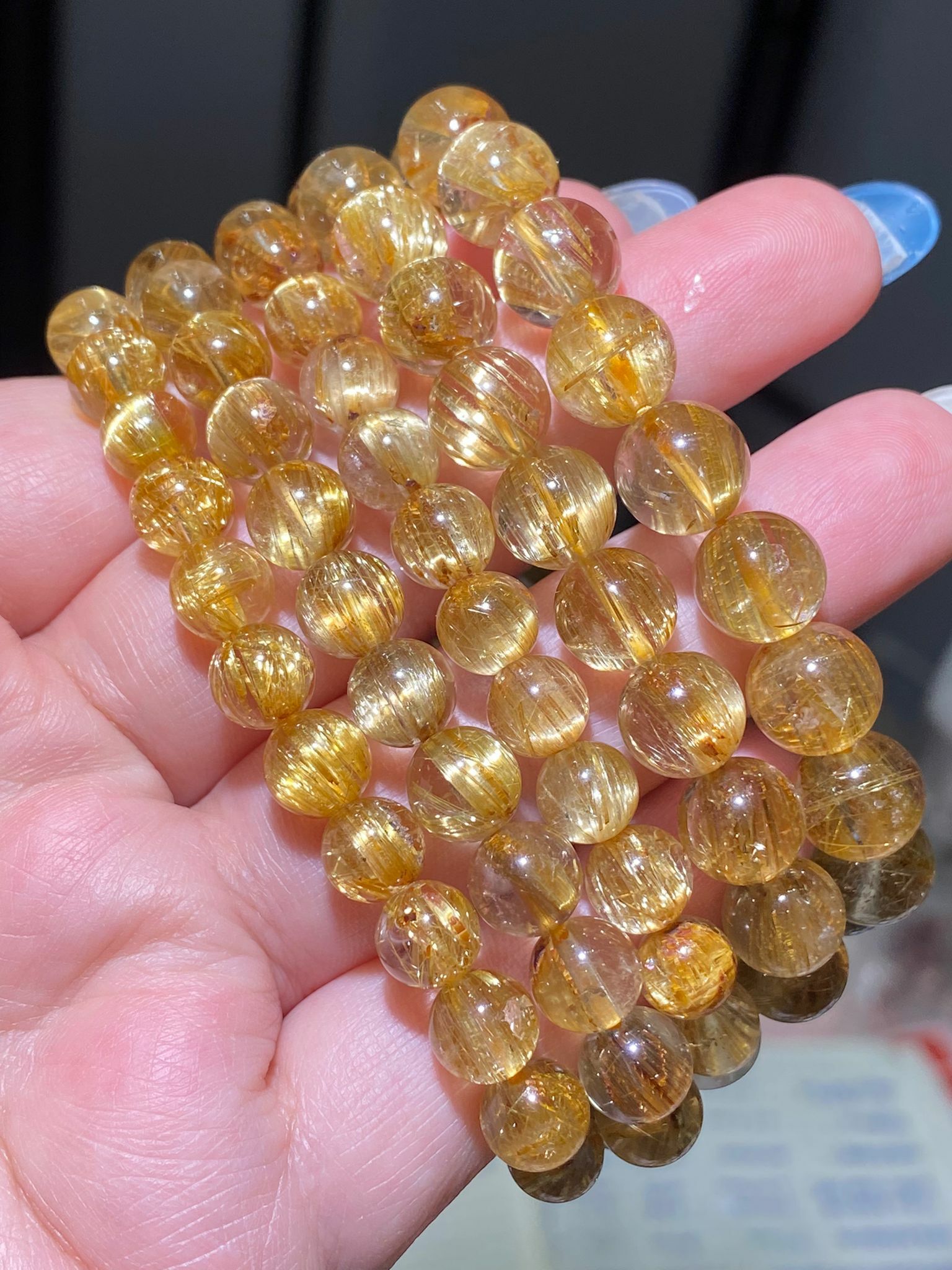 高質清體金鈦晶(雞蛋黃)