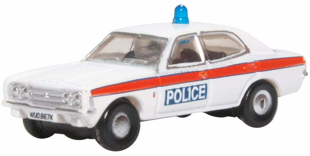 Oxford NCOR3004 1:148 Ford Cortina MkIII Devon & Cornwall Police 福特警車.白紅