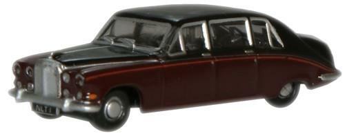 Oxford NDS004 1:148 Daimler DS420 Claret/Black (Queen Mothers Car) 皇家專用車.酒紅+黑