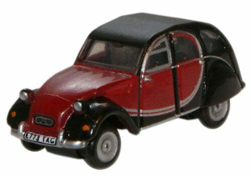 Oxford NCT001 1:148 Citroen 2CV Charleston Maroon/Black 雪鐵龍汽車.紅棕+黑