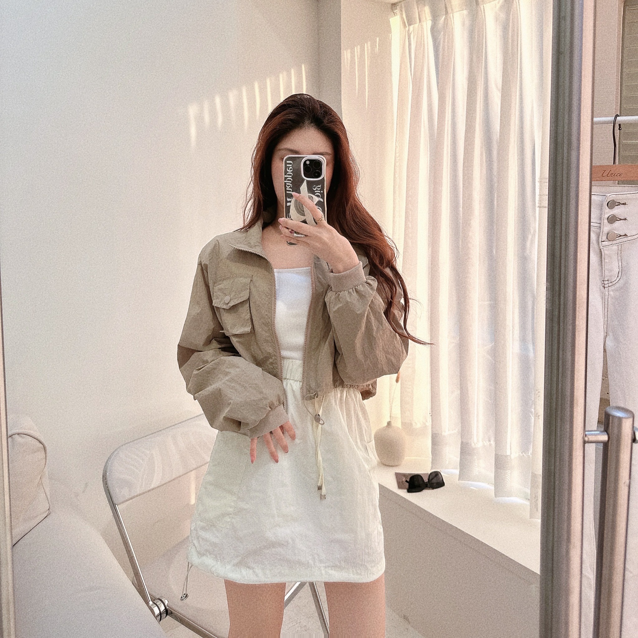 刷刷薄料風衣翻領外套/四色