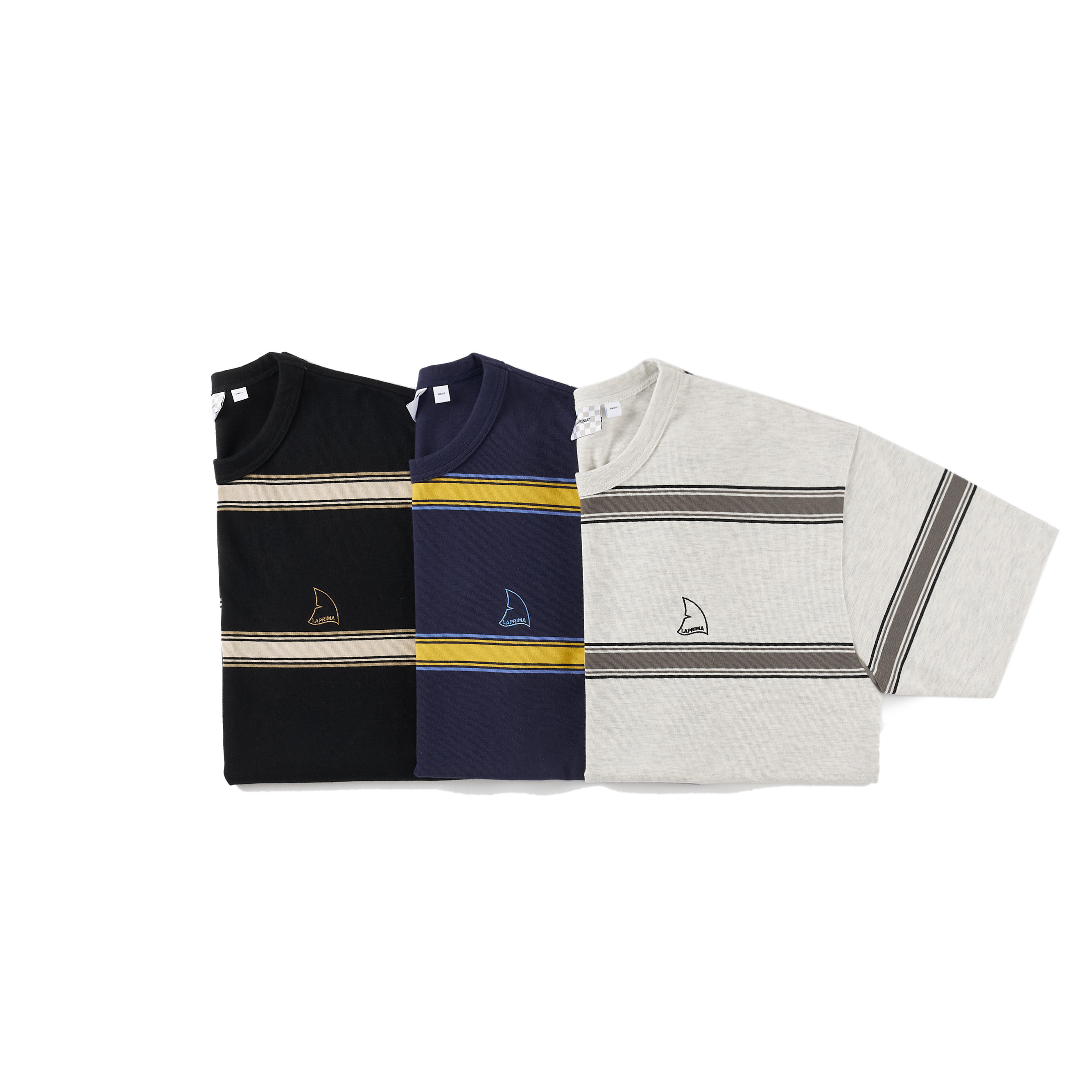LAPRIMA 22ss Stripe ss 日系條紋寬鬆短Tee