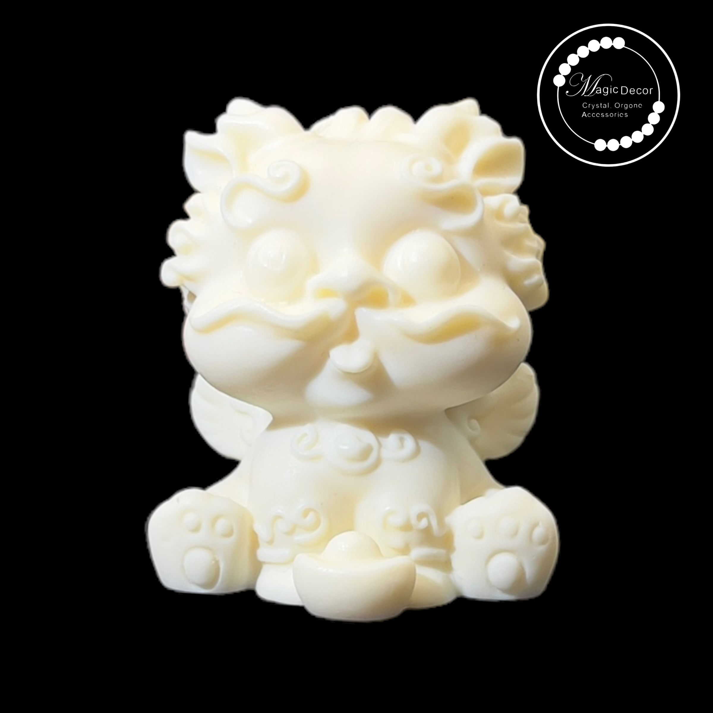 象牙果元寶獸雕刻擺件