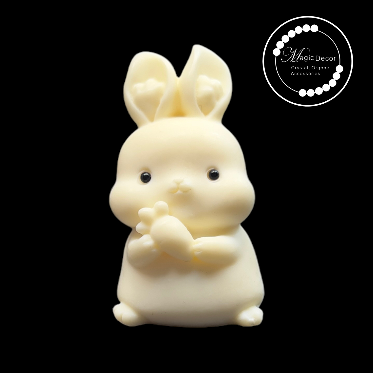 巴西象牙果可愛蘿蔔兔雕刻擺件