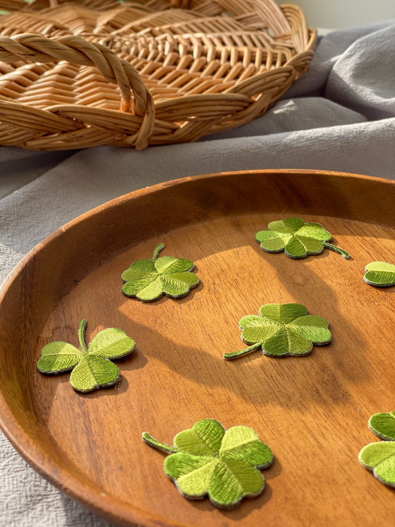 Good Luck幸運草韓系刺繡/裝飾貼片