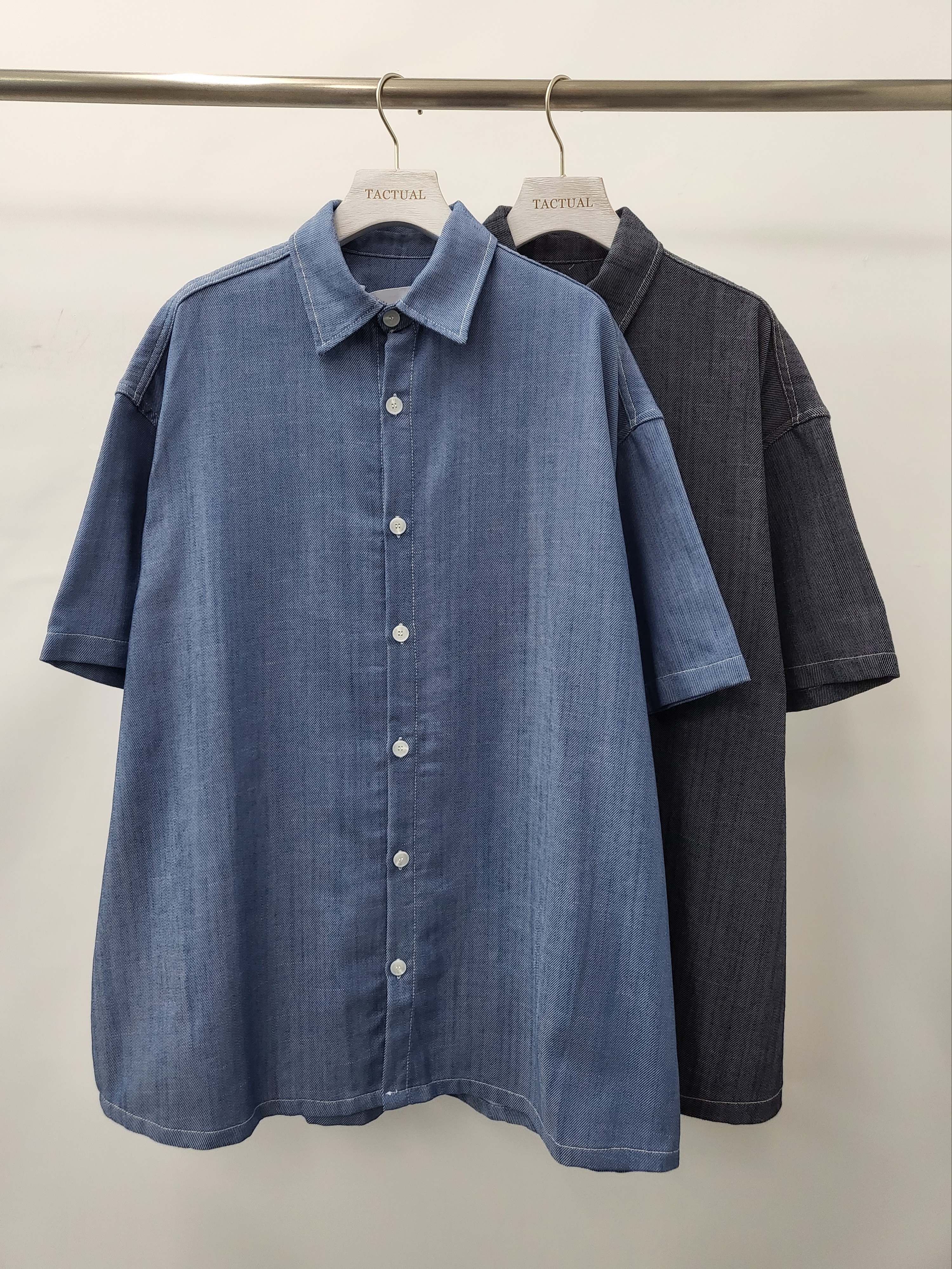 OverSize淨色短袖恤衫 S2007