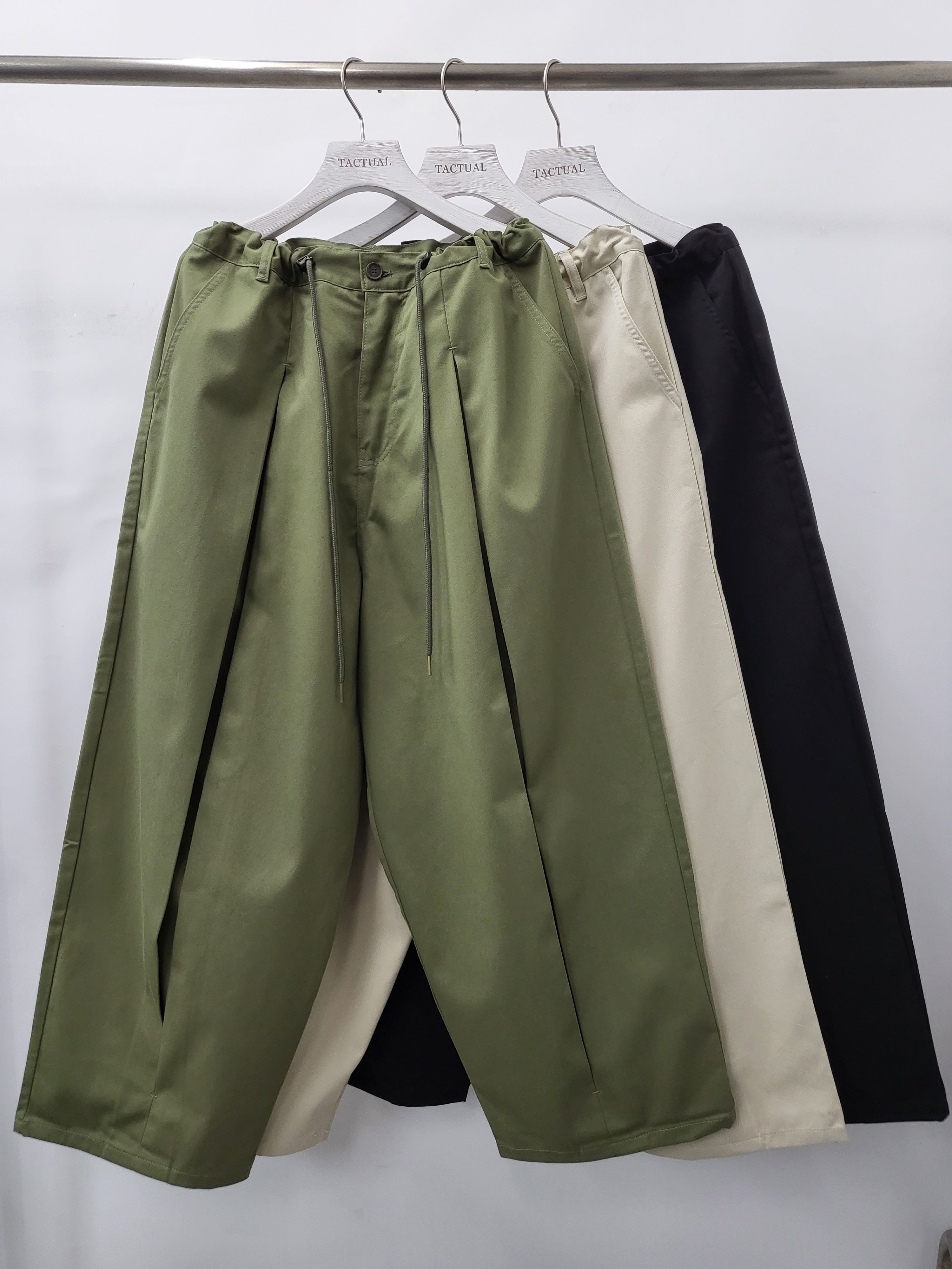 淨色打褶Balloon Pants P2371