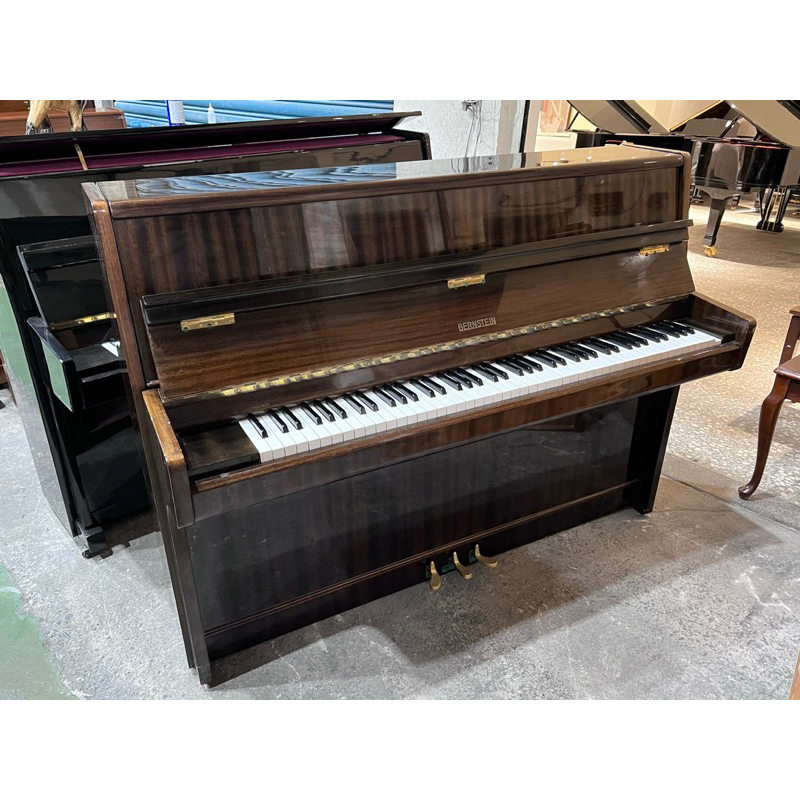 進口琴 韓國BERNSTEIN 虎紋 原木 小型鋼琴 迷你 英國零件組裝 中古鋼琴 二手鋼琴 線上選琴 漢麟樂器鋼琴店