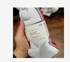 [S] TOMMY HILFIGER QUARTER TOP SOCK 6PK,CLASSIC WHITE MULTI, 196805443439 (STH307)