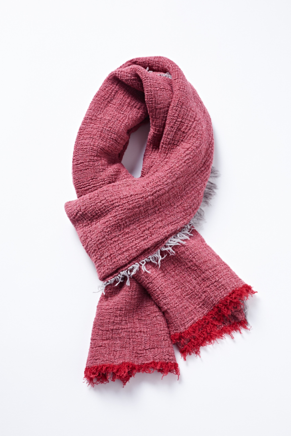 膠原蛋白胜肽羊毛圍巾 - 宵紅