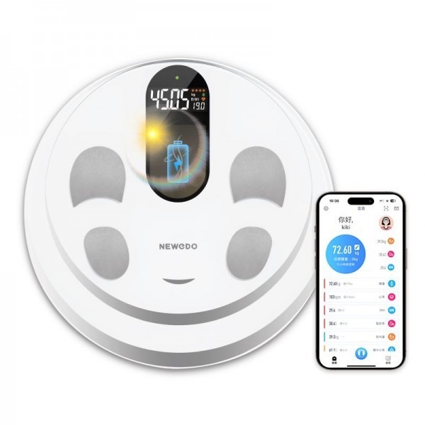 NEWEDO 智能自動充電高精準減脂全家健康體脂磅