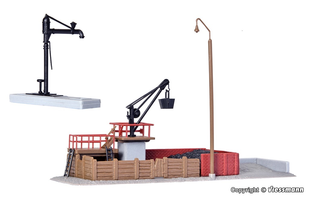 Kibri 37434 N scale Coaling store with water crane kit