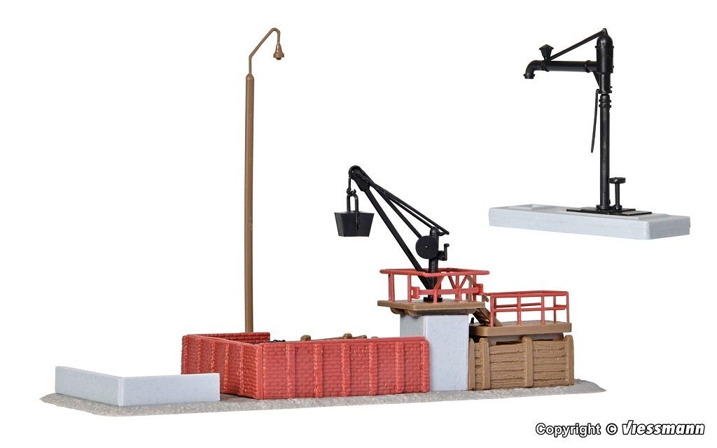 Kibri 37434 N scale Coaling store with water crane kit
